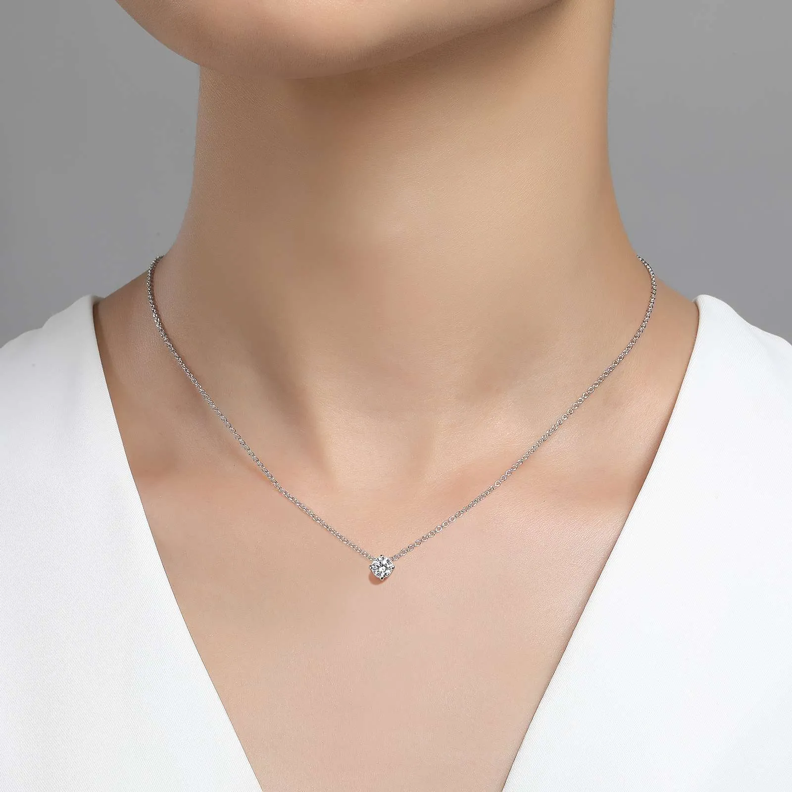 0.50 CTW Solitaire Necklace