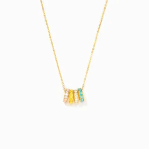 1-8 Birthstones Circle Necklace