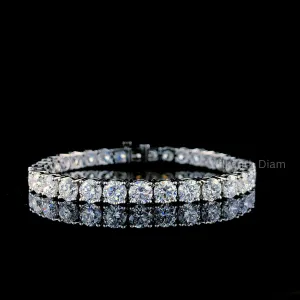 18 TCW Round Diamond tennis Bracelet