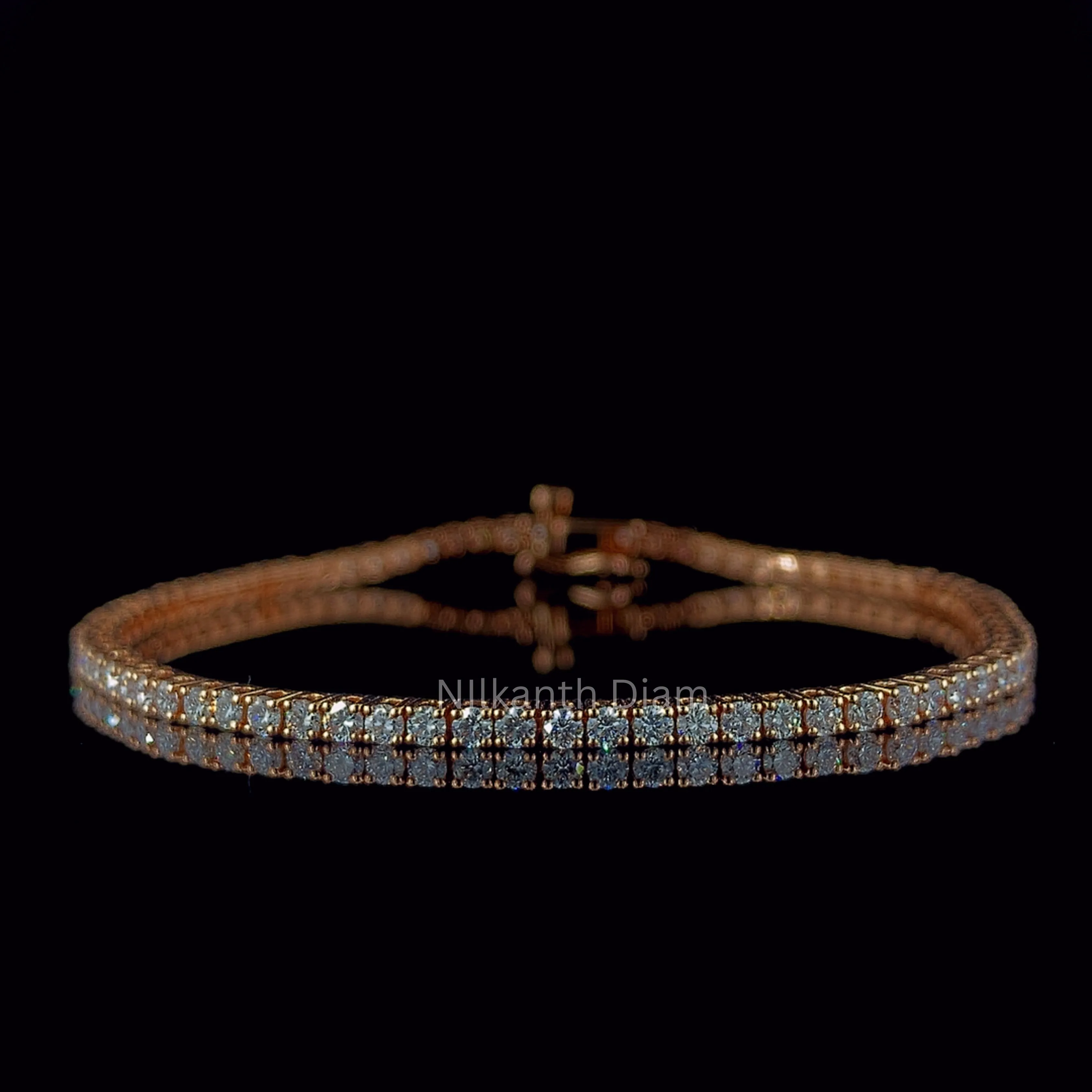 2 TCW Round Diamond tennis Bracelet