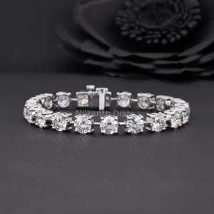 21 TCW Round Diamond tennis Bracelet