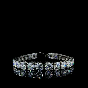 27 TCW Round Diamond tennis Bracelet