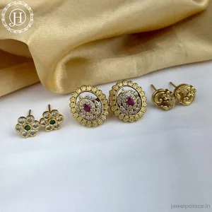 3 In 1 Stylish Premium Studs For Every Look JH6147