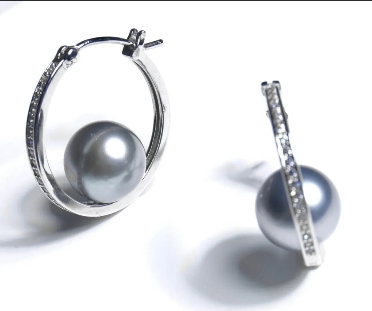 A Must-Have 9mm Tahitian Pearl Hook Earrings for Urban Women