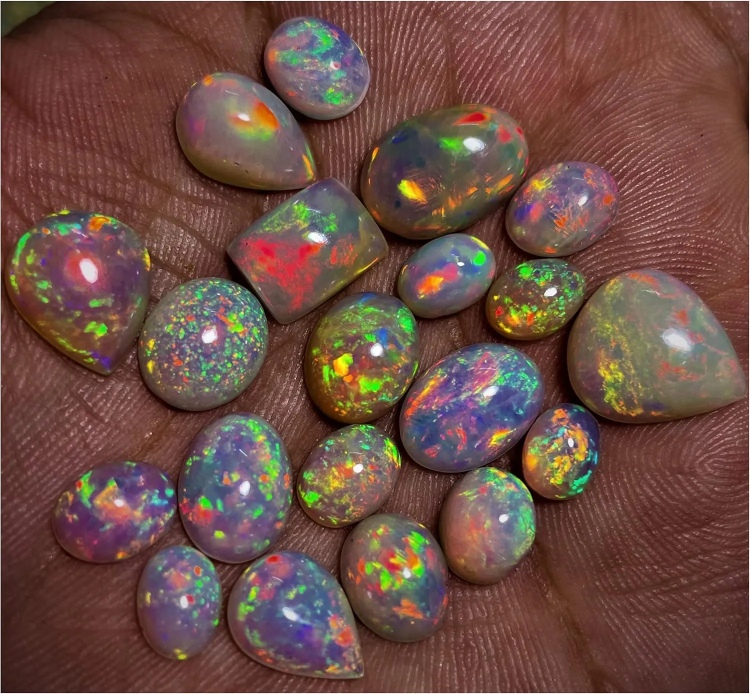 AAAA Ethiopian Opal Loose Gemstone Cabochons - Natural, Perfect for Jewellery Making