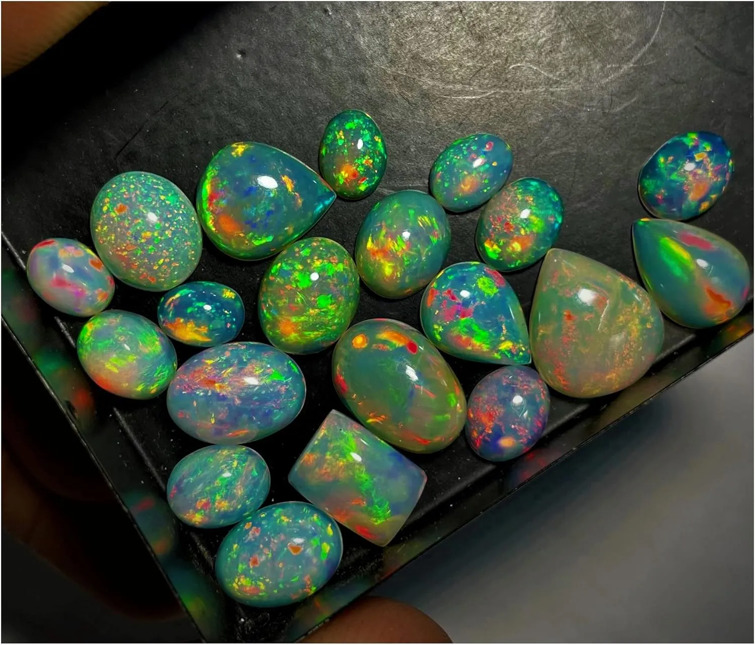 AAAA Ethiopian Opal Loose Gemstone Cabochons - Natural, Perfect for Jewellery Making