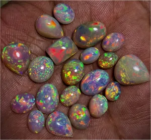 AAAA Ethiopian Opal Loose Gemstone Cabochons - Natural, Perfect for Jewellery Making