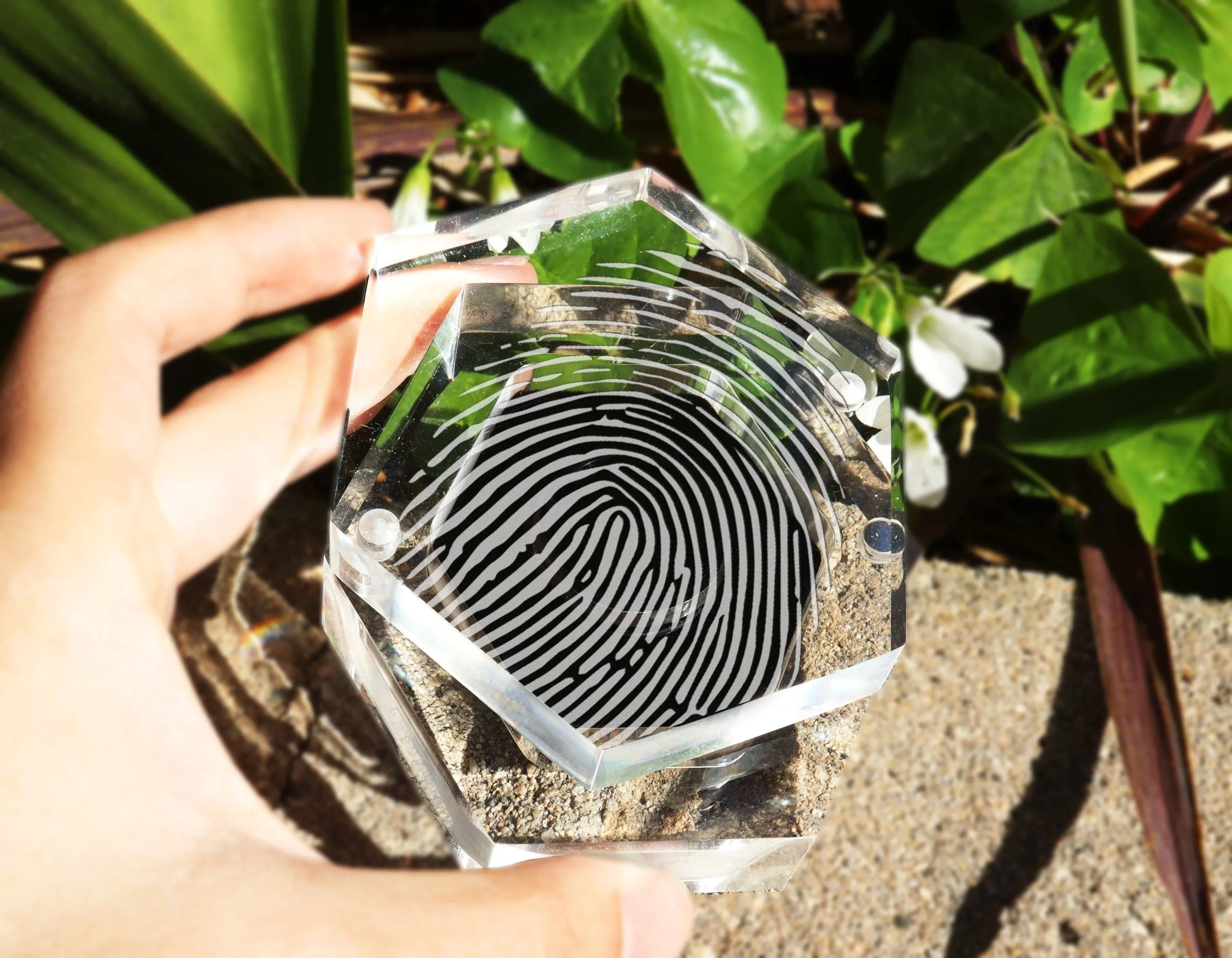 Actual Fingerprint Wedding Ring Box, Personalized Jewelry Box,  Keepsake Ring Box, Gifts for Bride, Ceremony Ring Box, Engraved Ring Bearer