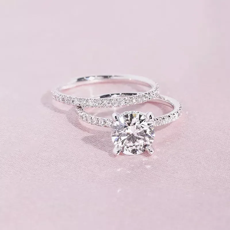 Adjustable Double Wedding Rings for Women