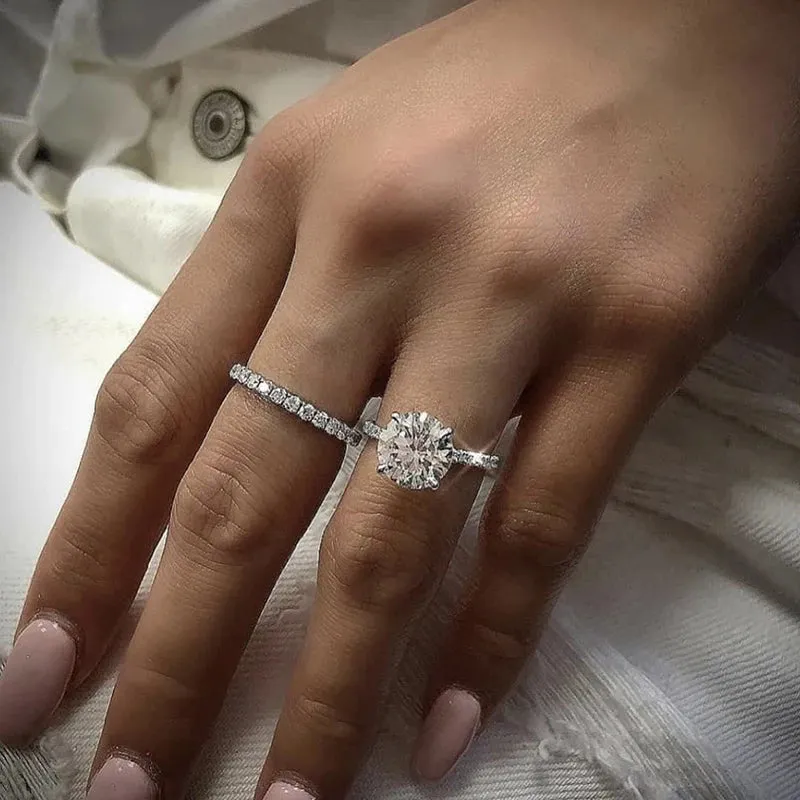 Adjustable Double Wedding Rings for Women