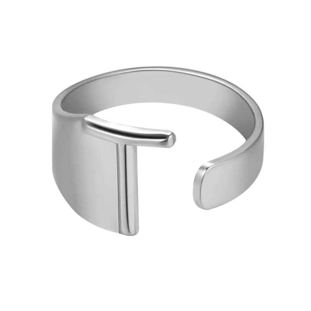 Adjustable Personalized A-Z Initial Letter Rings