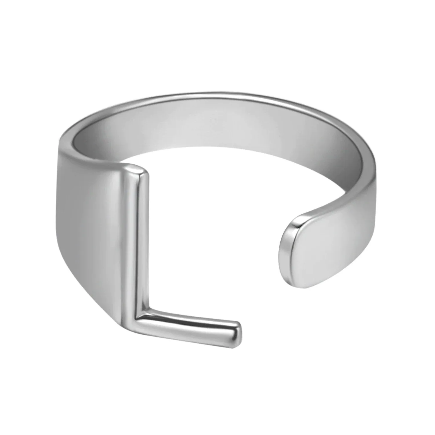 Adjustable Personalized A-Z Initial Letter Rings