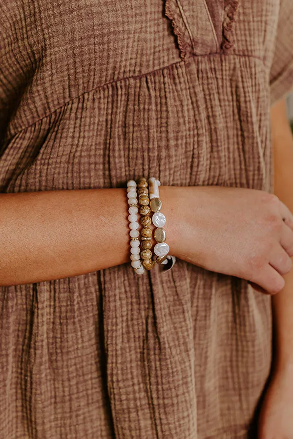 Admit Your Feelings Bracelet Set In Natural