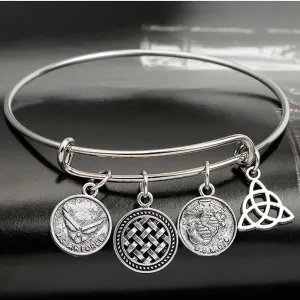 Air Force Enchanting Charm Bangle