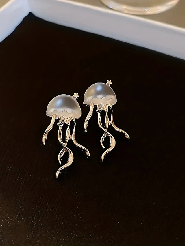Alloy Stud Earrings Set for Women - Stylish Korean Jewelry for Festivals and Dates
