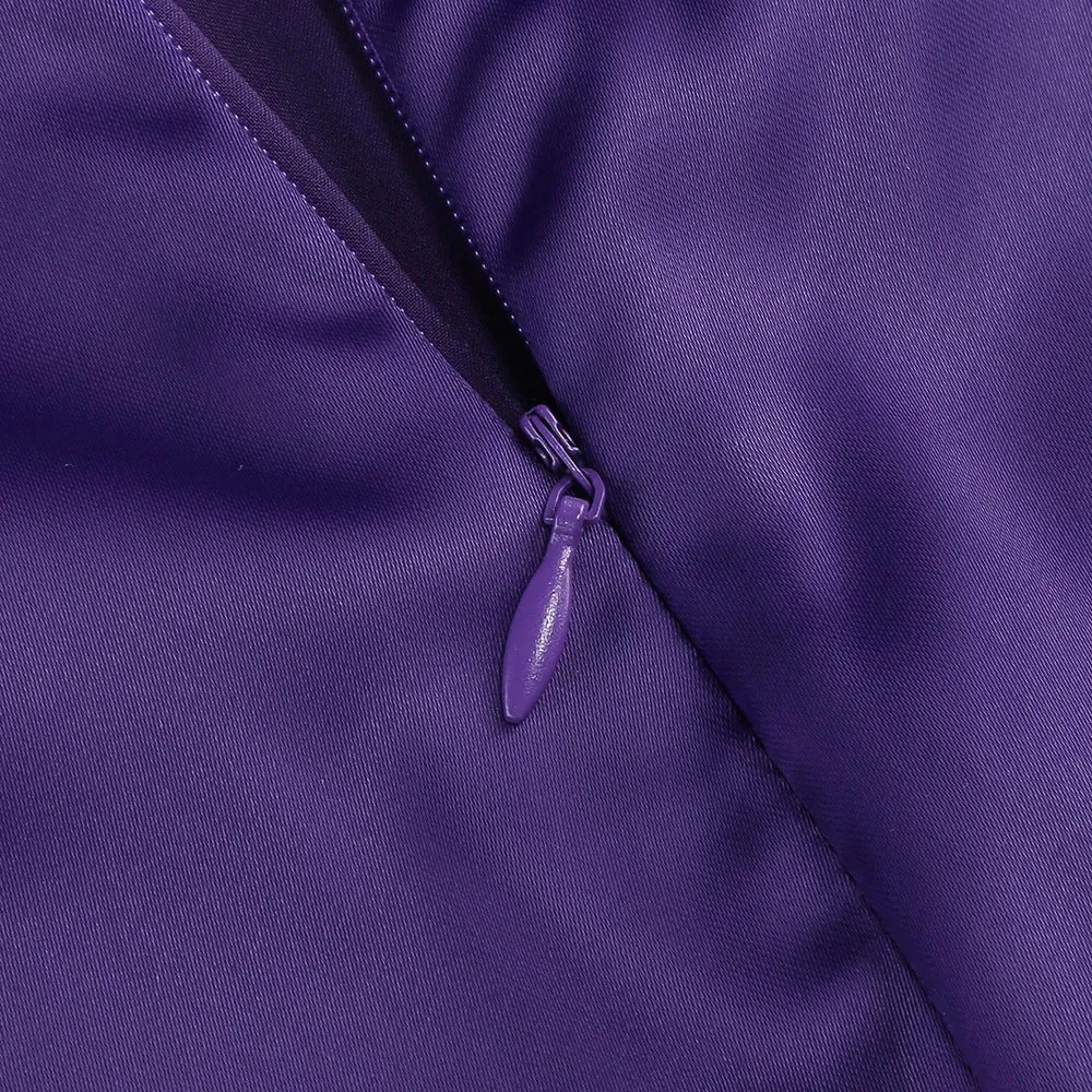 Amethyst Bloom Satin Gown