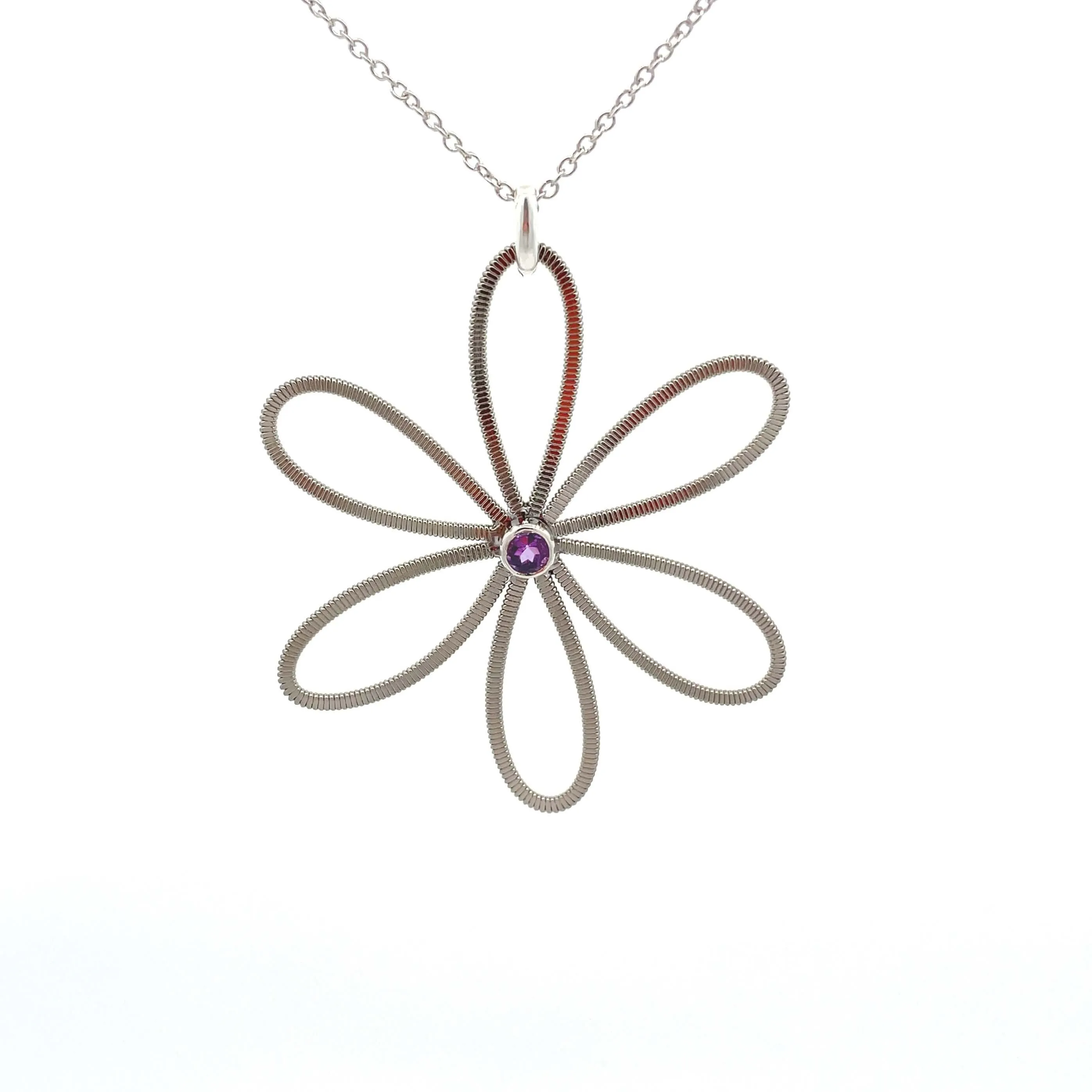 Amethyst Wildflower Necklace