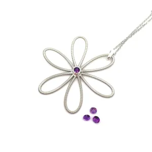 Amethyst Wildflower Necklace