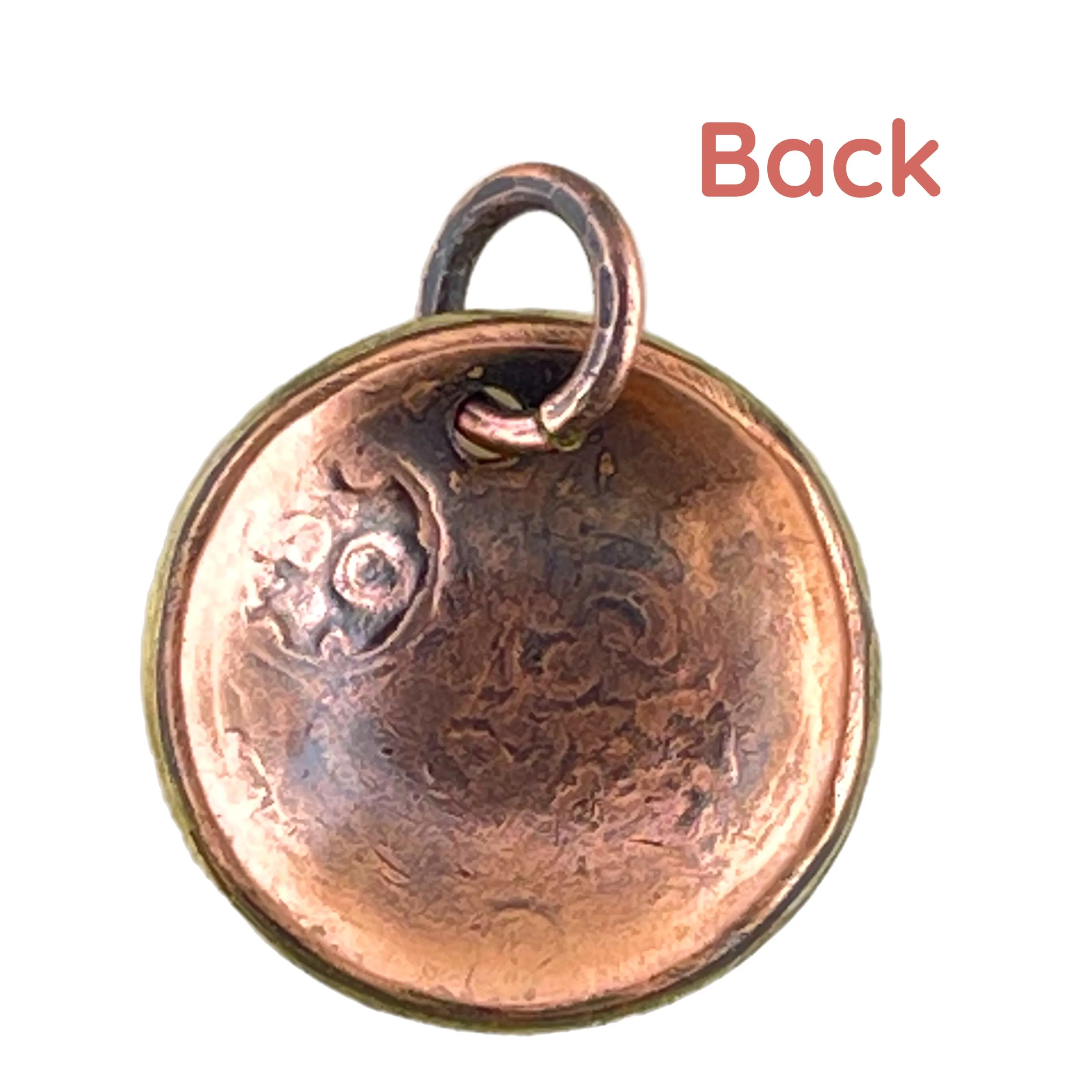 Antiqued Copper Spaceship Pendant or Charm