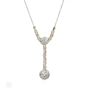 Art Deco diamond lavalier pendant