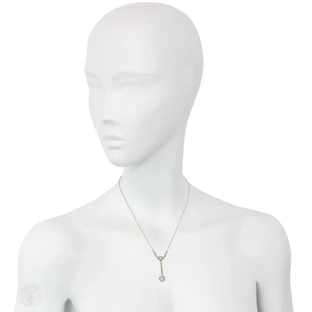 Art Deco diamond lavalier pendant