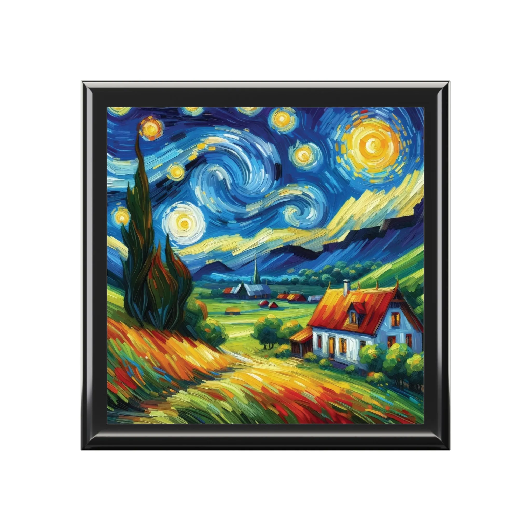 Artistic Jewelry Box - Starry Night and nature  Design