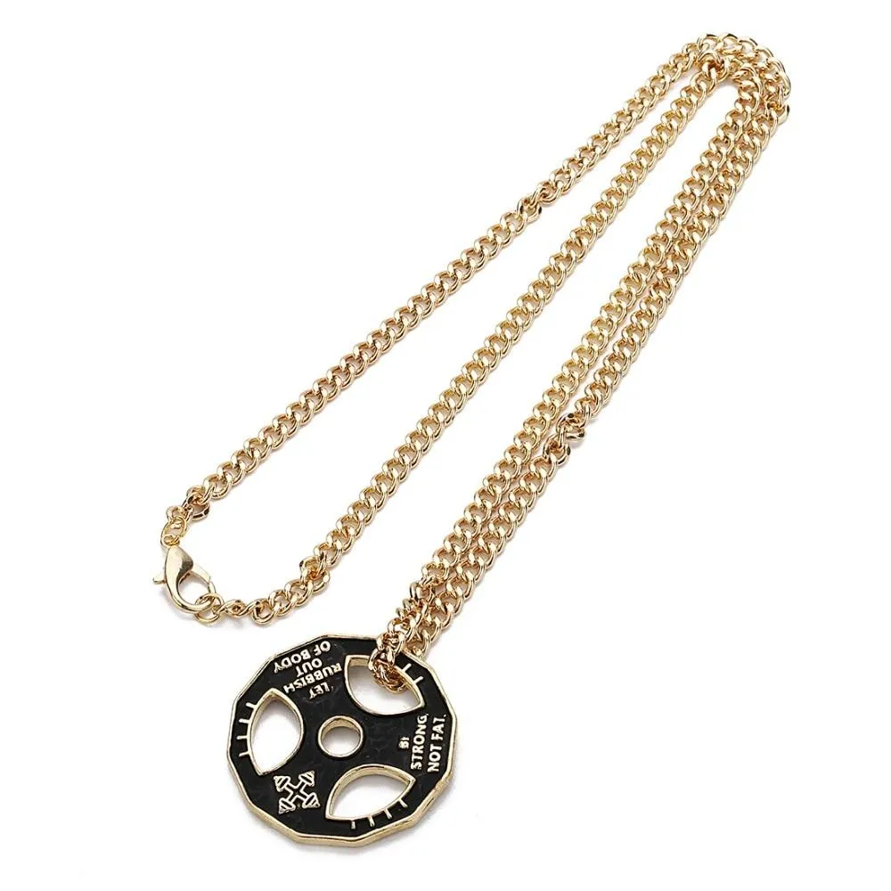 Barbell Pendants Necklaces