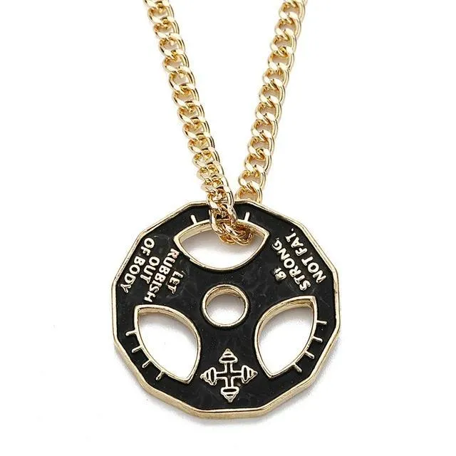 Barbell Pendants Necklaces
