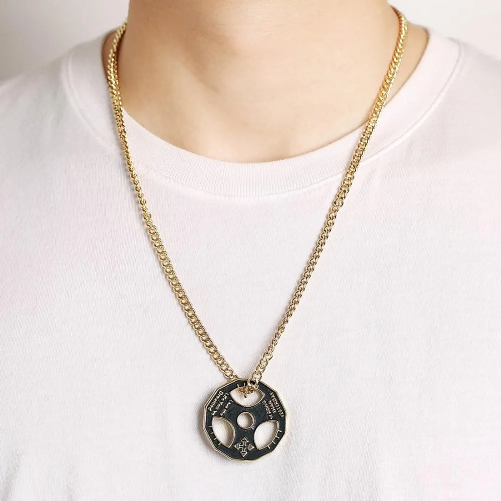 Barbell Pendants Necklaces