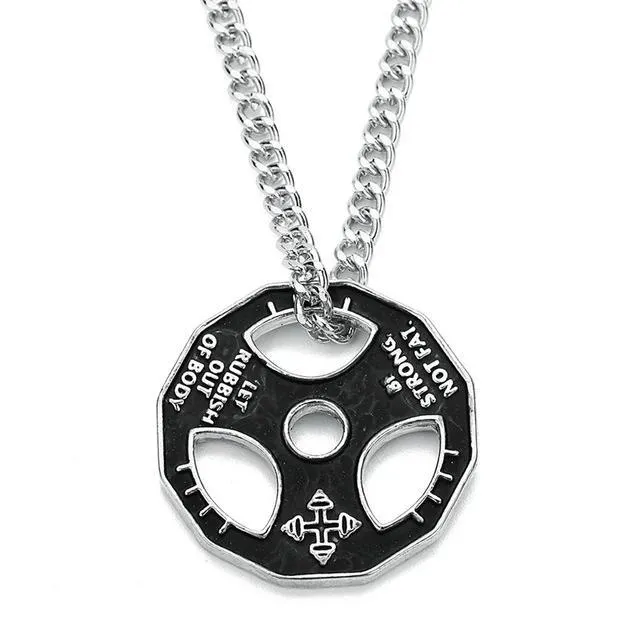 Barbell Pendants Necklaces