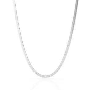 BECCA SILVER SNAKE CHAIN NECKLACE