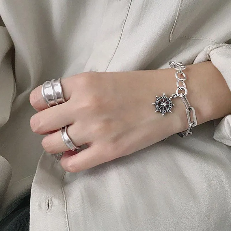 Best Gift Ideas - Fashion Simple Brushed Width Geometric Vintage Engagement Rings