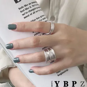 Best Gift Ideas - Fashion Simple Brushed Width Geometric Vintage Engagement Rings