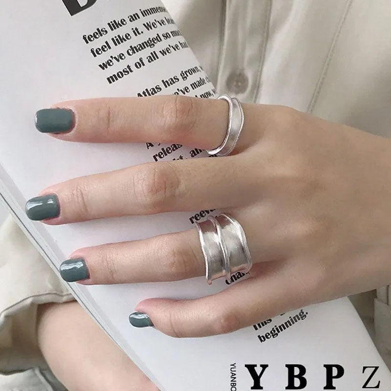 Best Gift Ideas - Fashion Simple Brushed Width Geometric Vintage Engagement Rings