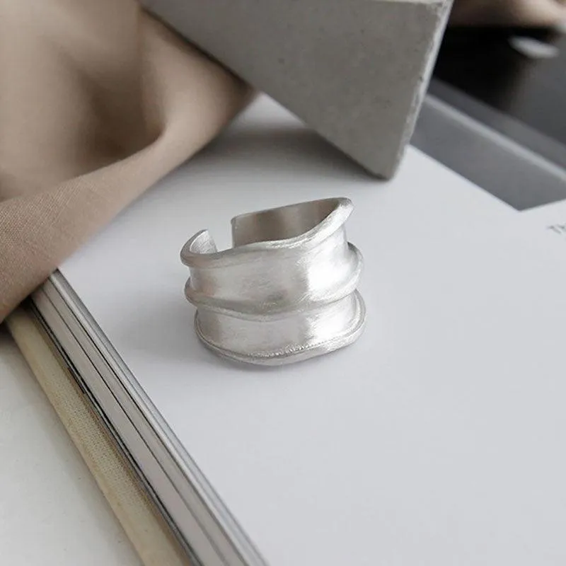 Best Gift Ideas - Fashion Simple Brushed Width Geometric Vintage Engagement Rings