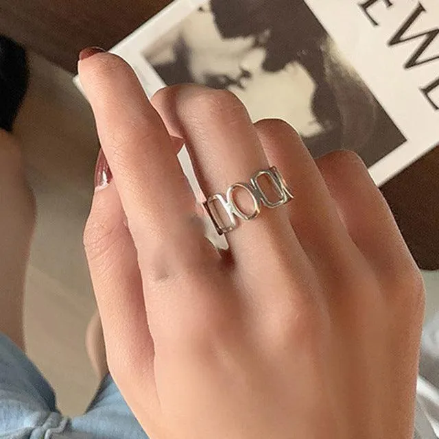 Best Gift Ideas -  New Fashion Creative Hollow Geometric Handmade Minimalist Rings