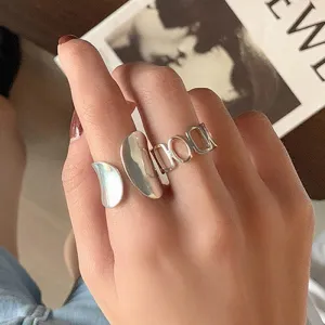 Best Gift Ideas -  New Fashion Creative Hollow Geometric Handmade Minimalist Rings