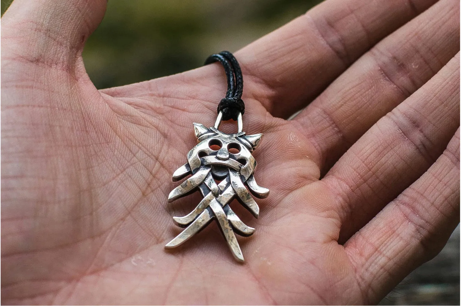 Big Aarhus Denmark Pendant Sterling Silver Unique Jewelry