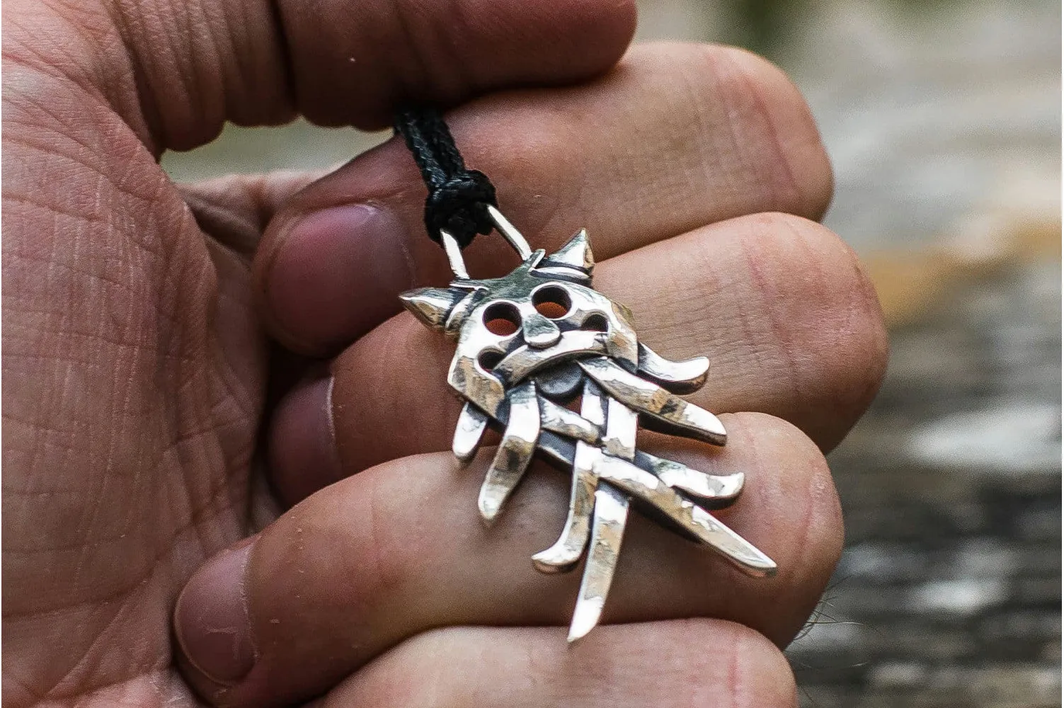 Big Aarhus Denmark Pendant Sterling Silver Unique Jewelry