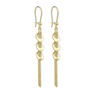 Bismark-Chain& Ring Drop Earrings