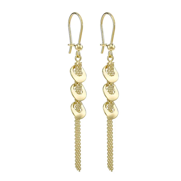 Bismark-Chain& Ring Drop Earrings