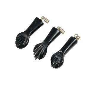 Black Azabache Figa Fist Pendants - Lucky Amulets