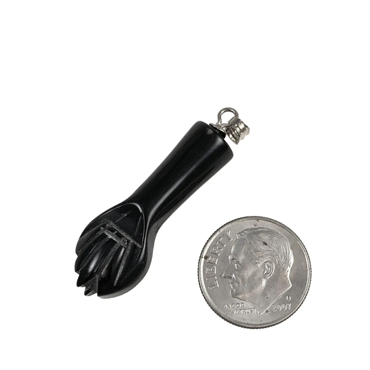 Black Azabache Figa Fist Pendants - Lucky Amulets