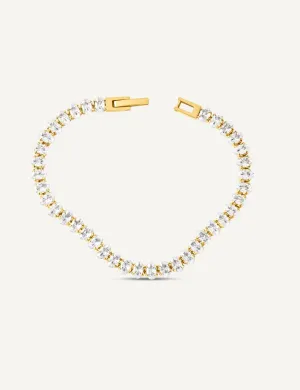Blazing Crystal Tennis Bracelet