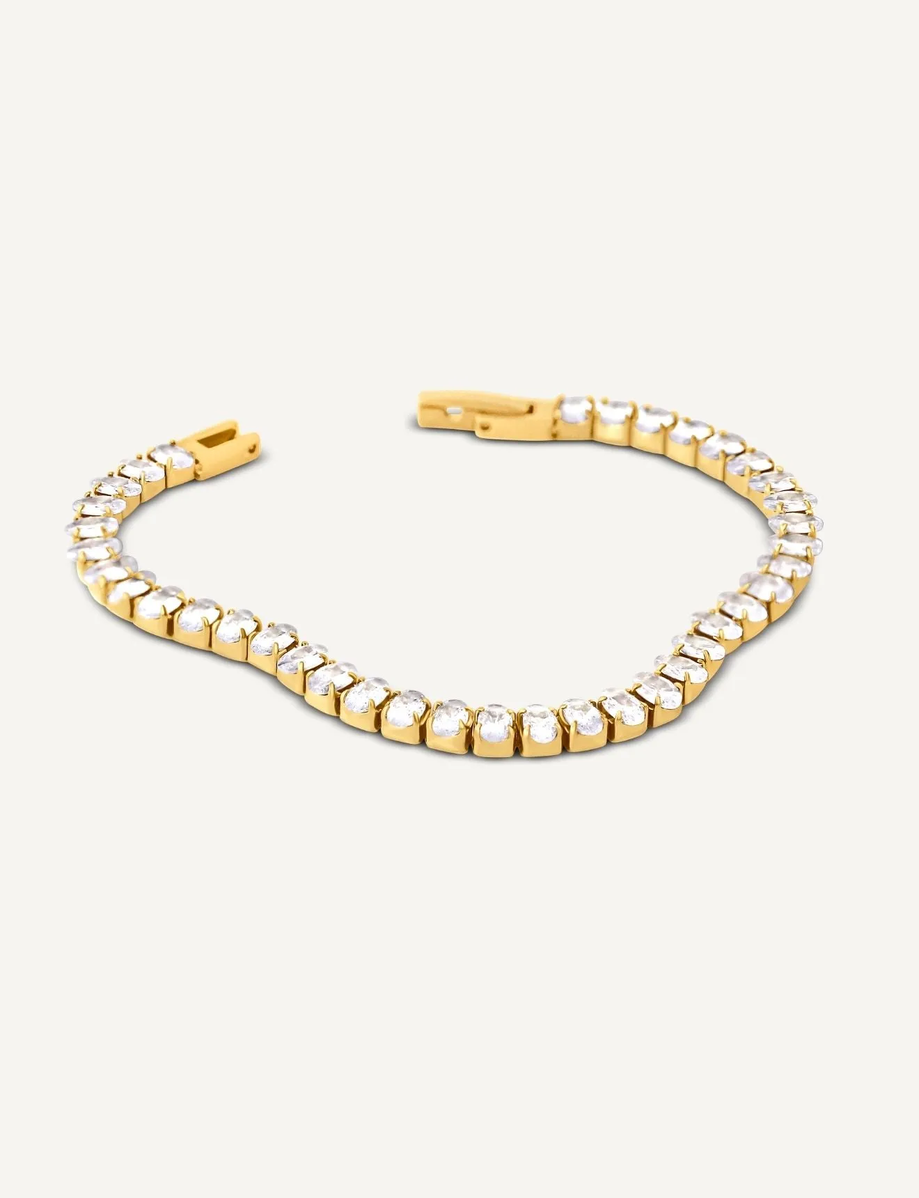 Blazing Crystal Tennis Bracelet