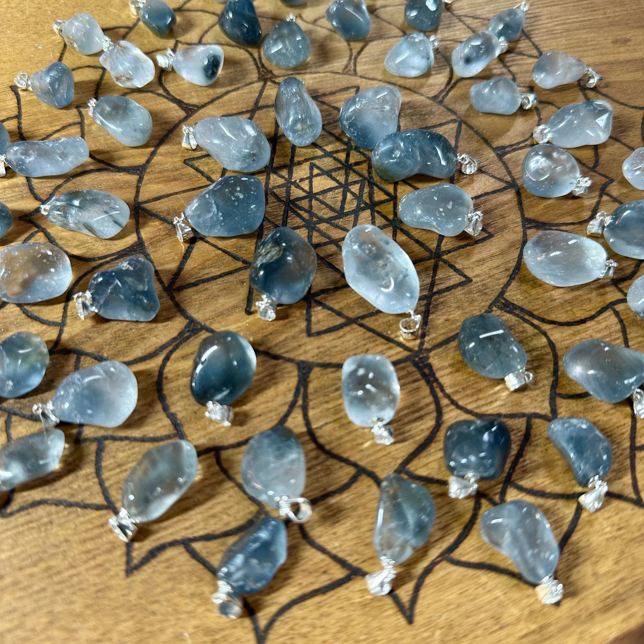 Blue Tara Quartz pendants