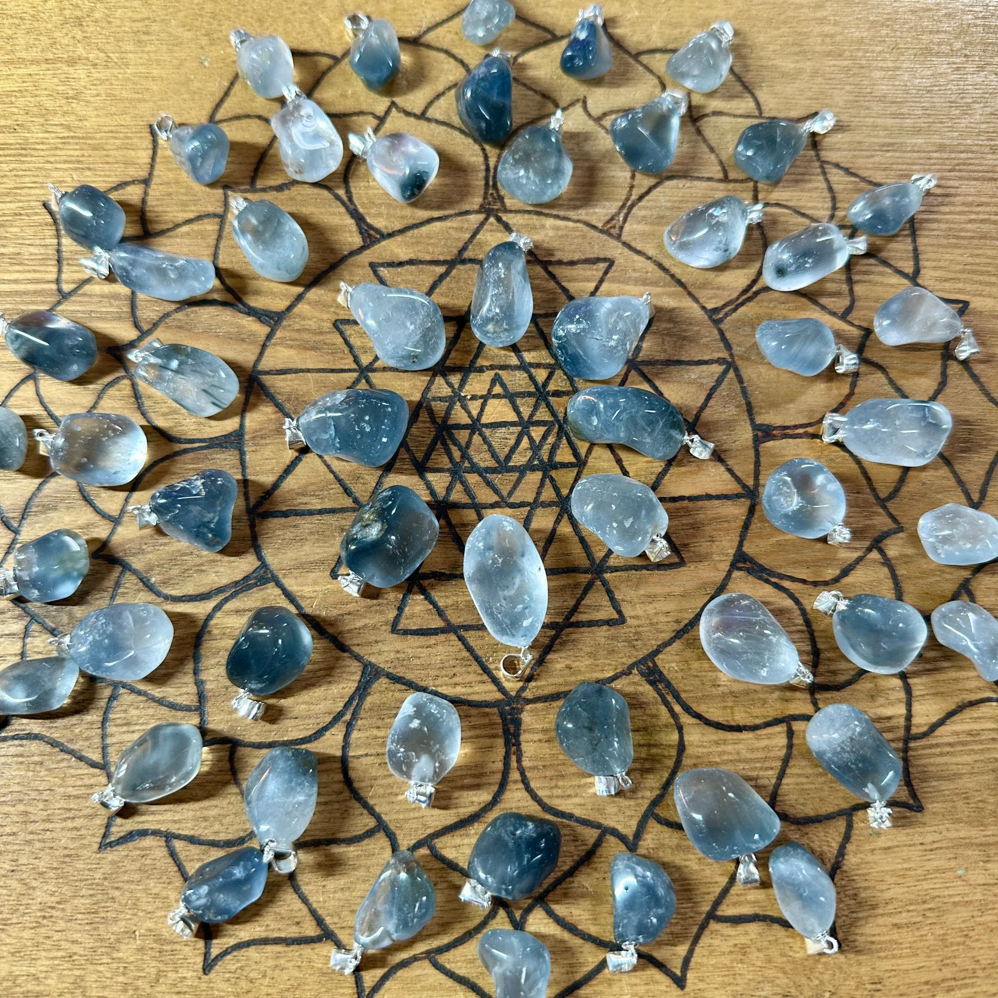 Blue Tara Quartz pendants