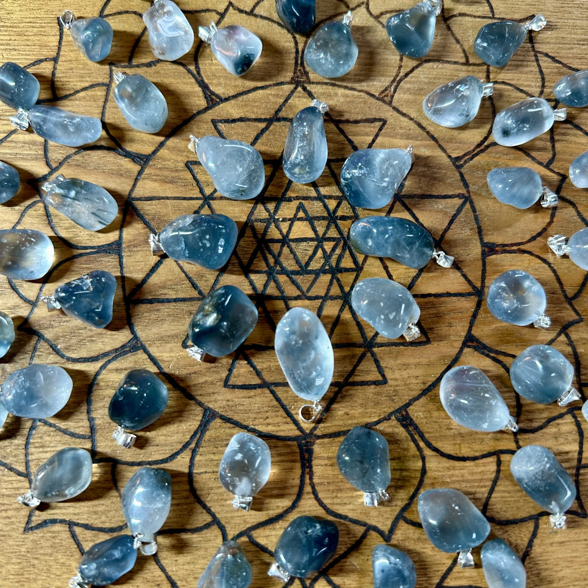 Blue Tara Quartz pendants