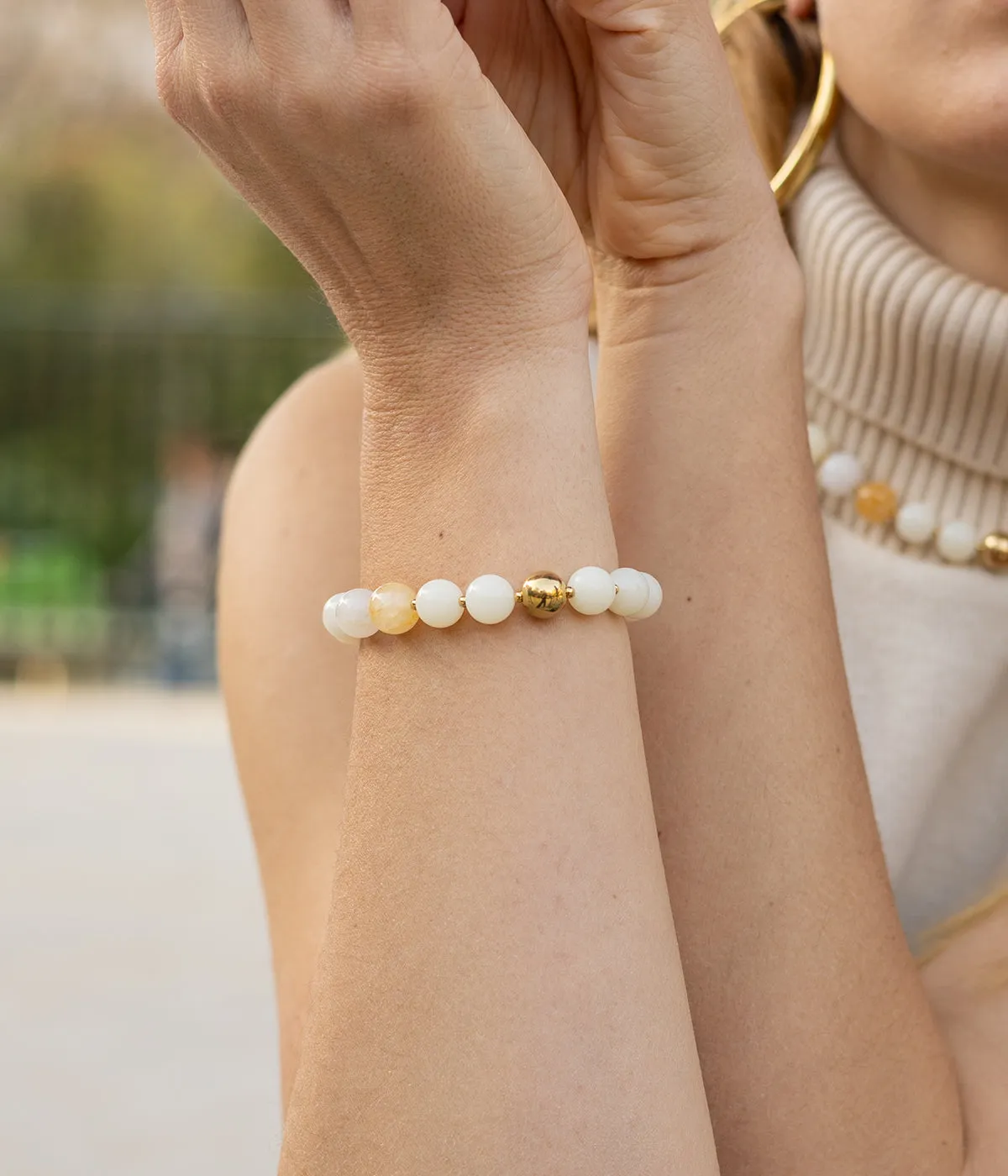 Bracelet Lorette (Acier doré)