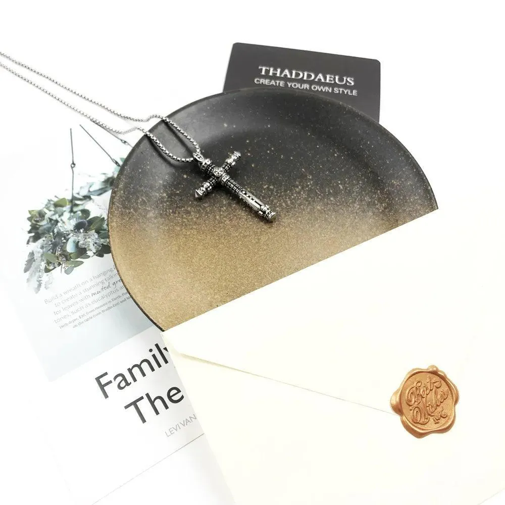 Brand New Cross Pave Link Necklace Chain Christian Fashion Jewellery - 925 Sterling Silver Gift For Men & Women